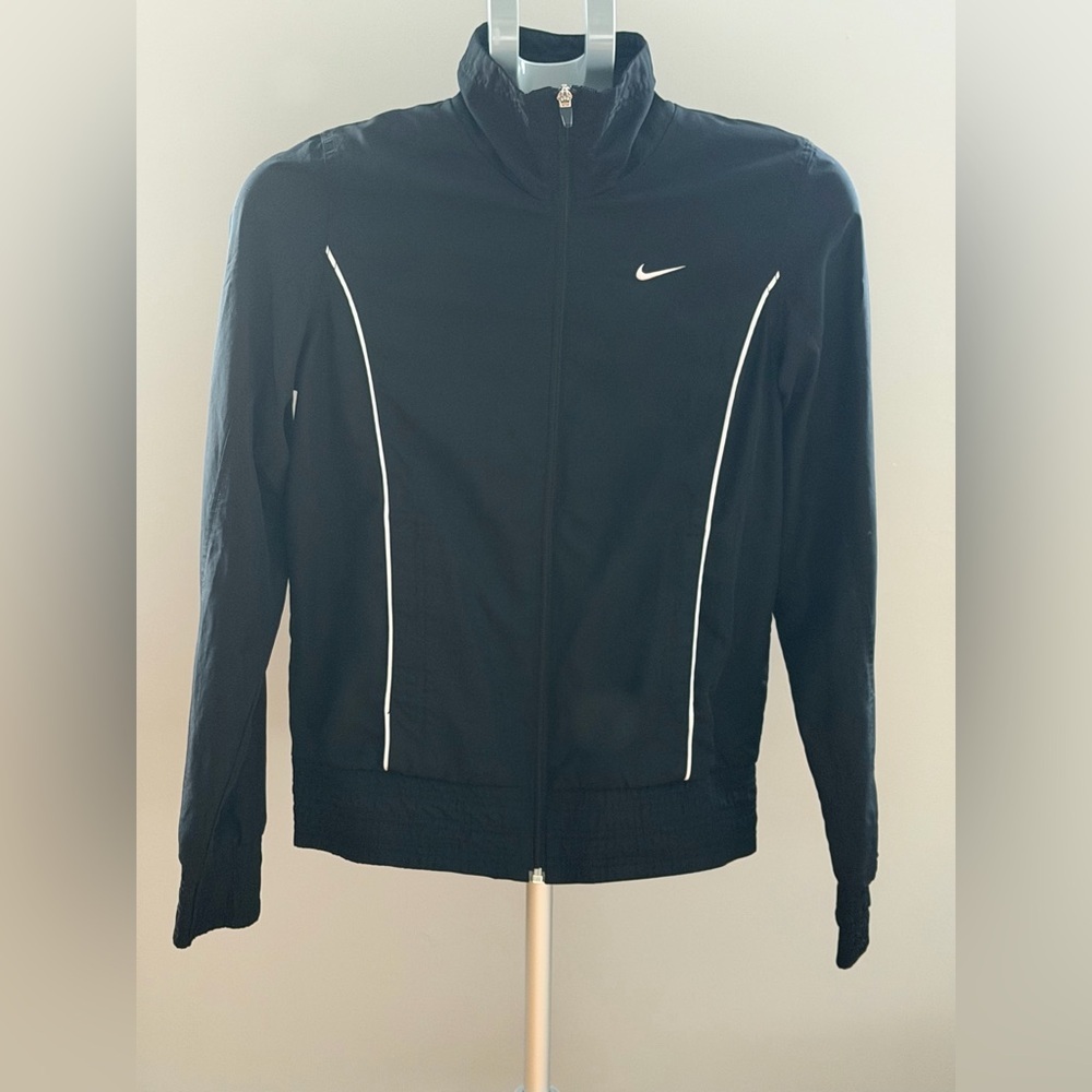 Vintage Nike Black Zip-Up Athletic Jacket - Picture 3 of 10